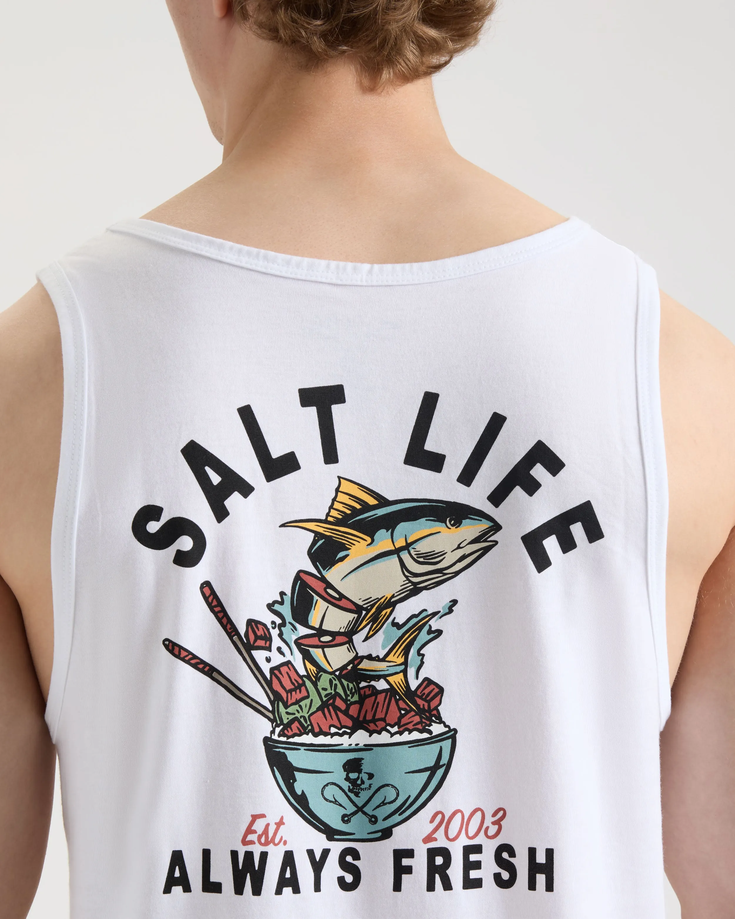 Men's Served Fresh Tank Top sold by Salt Life product image thumbnail 4