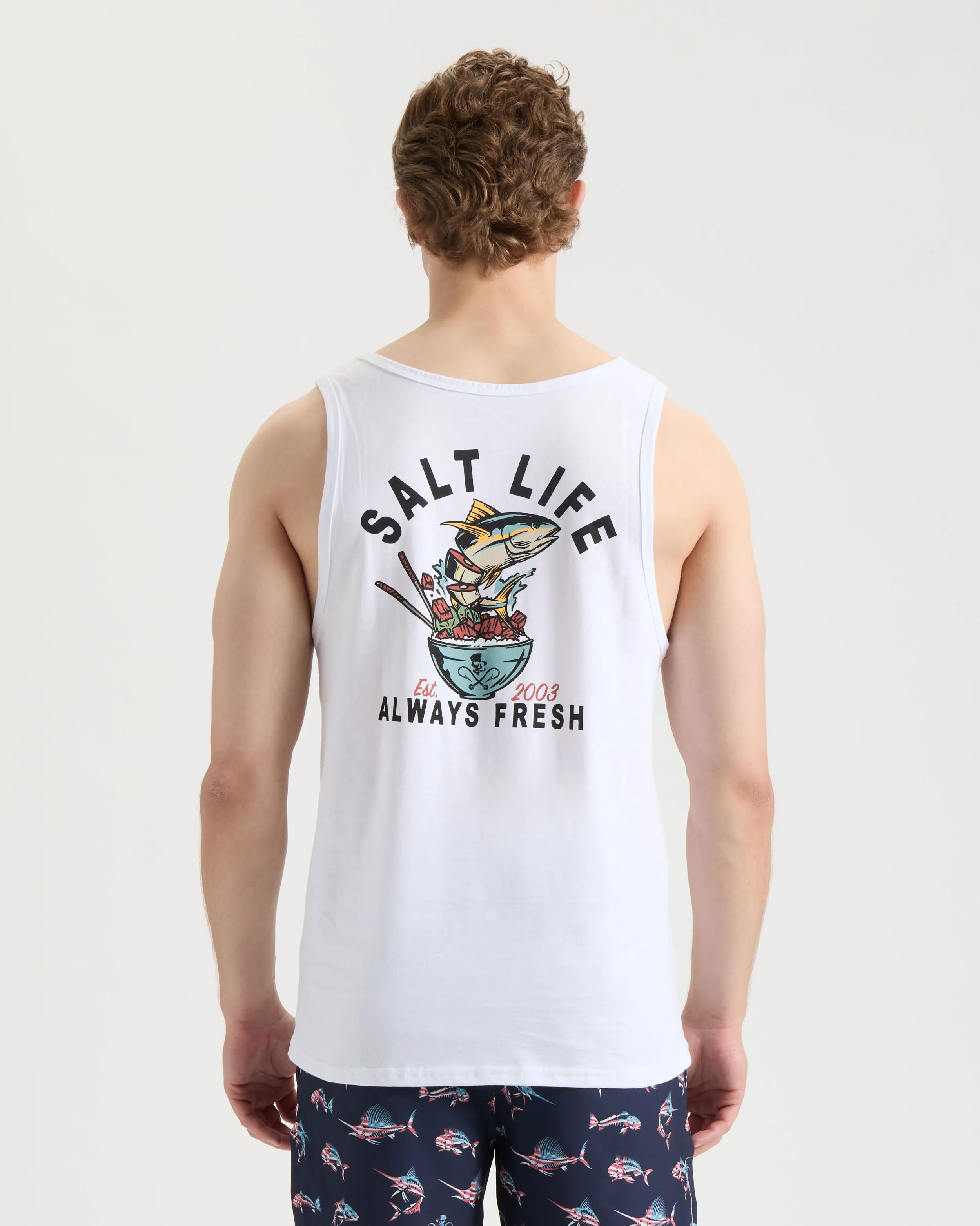 Men's Served Fresh Tank Top sold by Salt Life product image thumbnail 2