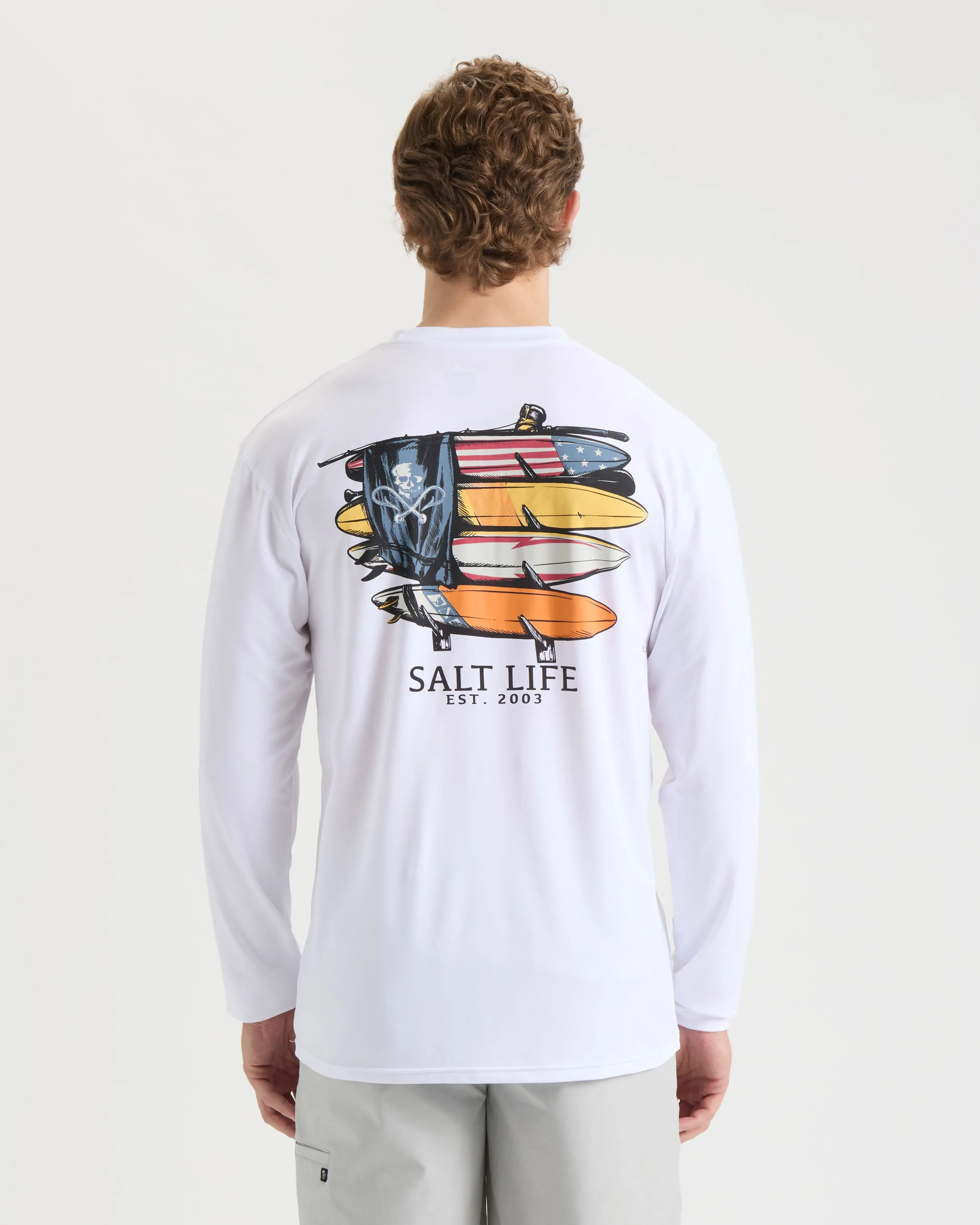 Men's American Quiver SLX Performance Long Sleeve Shirt sold by Salt Life product image thumbnail 2