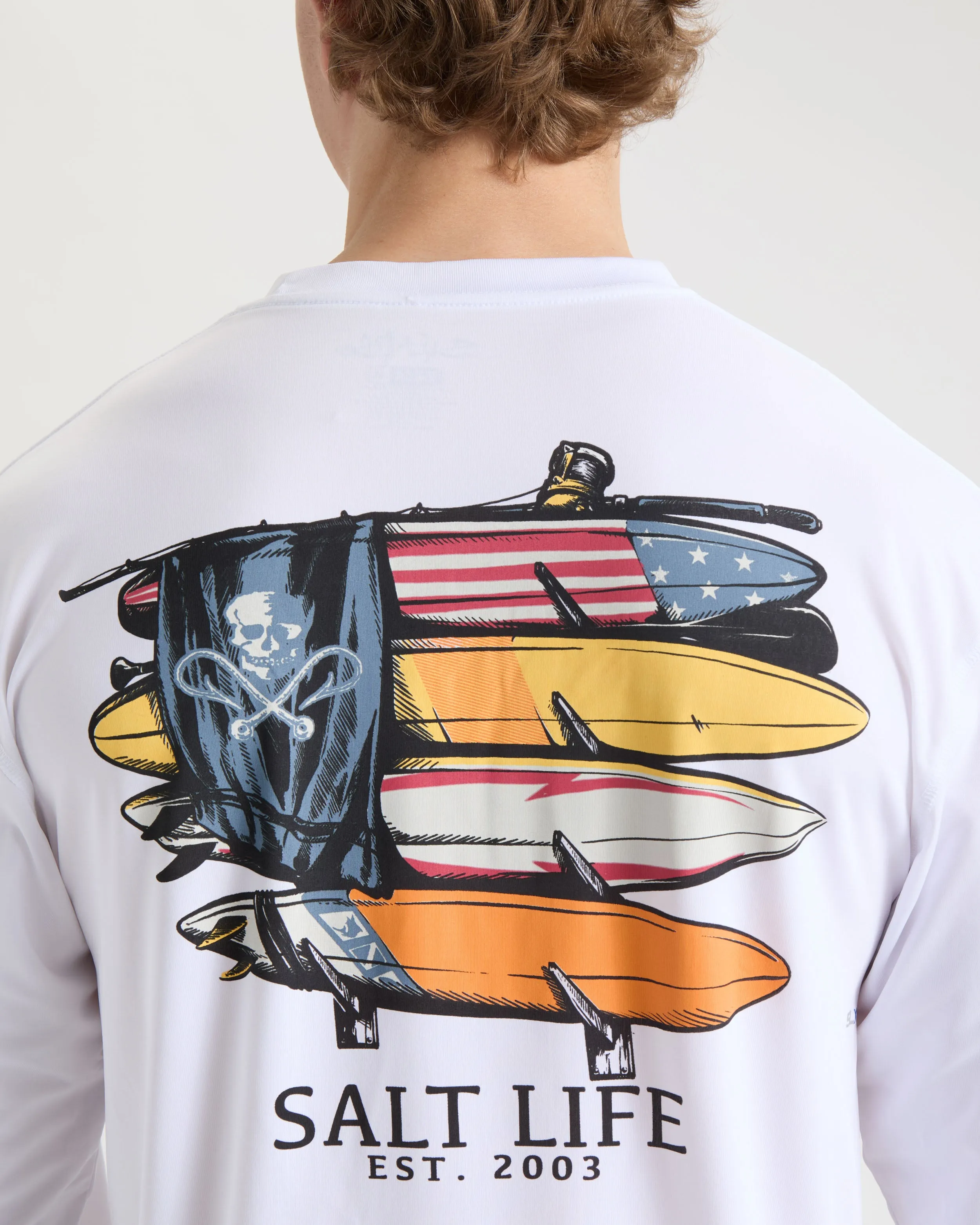 Men's American Quiver SLX Performance Long Sleeve Shirt sold by Salt Life product image thumbnail 5