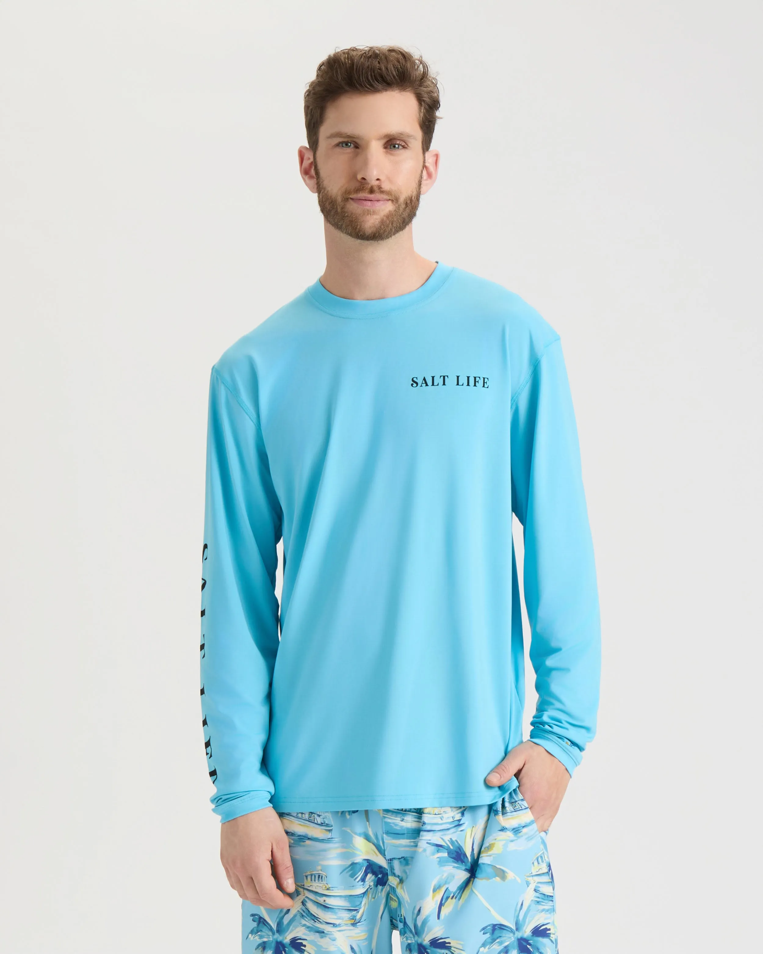 Men's Jaws of Steel Long Sleeve SLX Performance Shirt sold by Salt Life