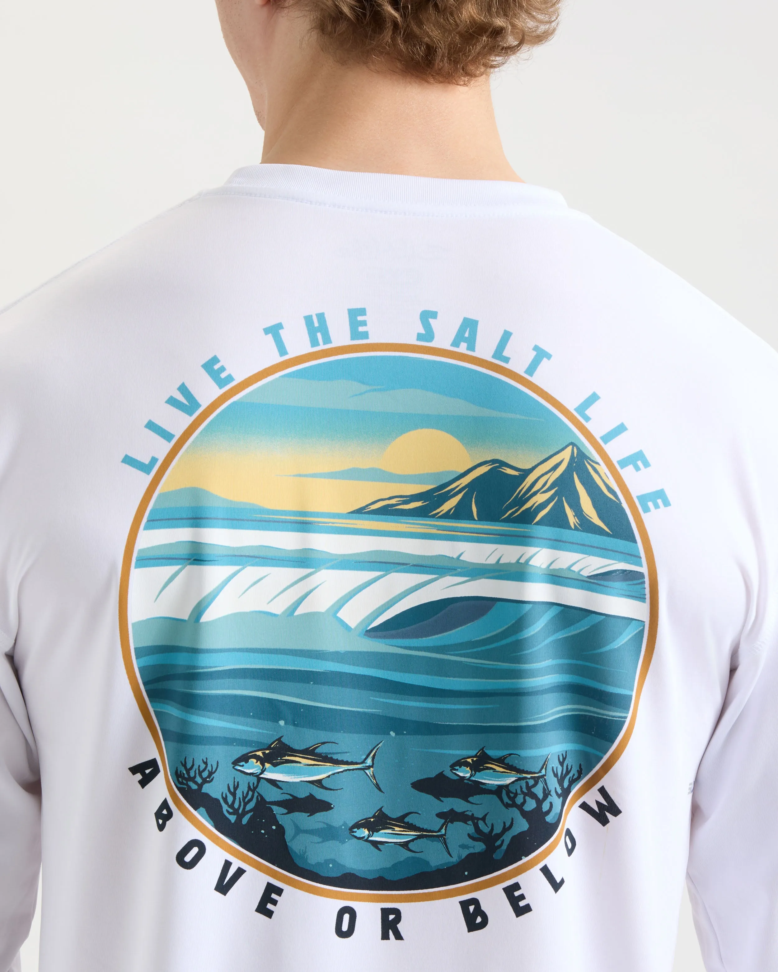Men's Live Above Or Below SLX Performance Long Sleeve Shirt sold by Salt Life product image thumbnail 4