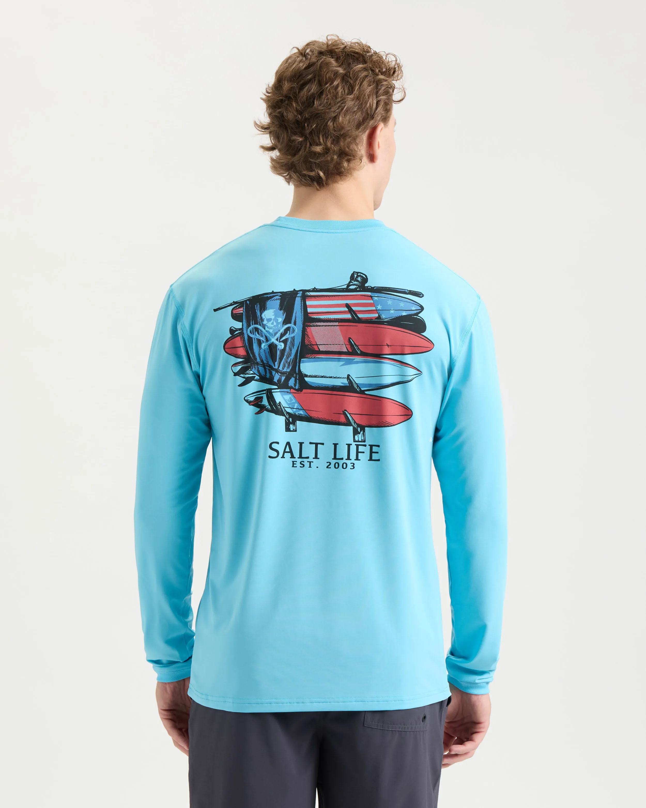 Men's American Quiver Long Sleeve SLX Performance Shirt sold by Salt Life product image thumbnail 2