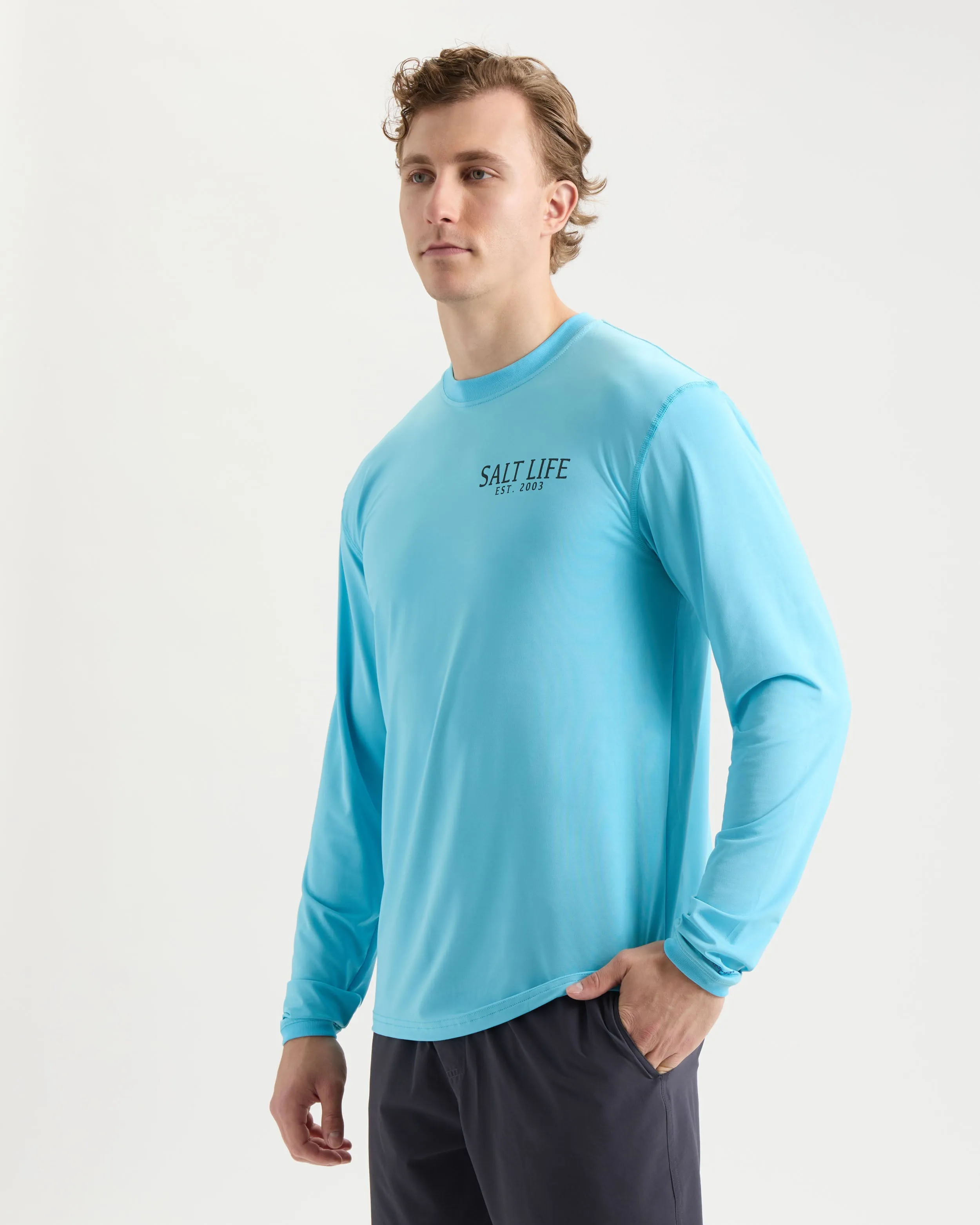 Men's American Quiver Long Sleeve SLX Performance Shirt sold by Salt Life product image thumbnail 3