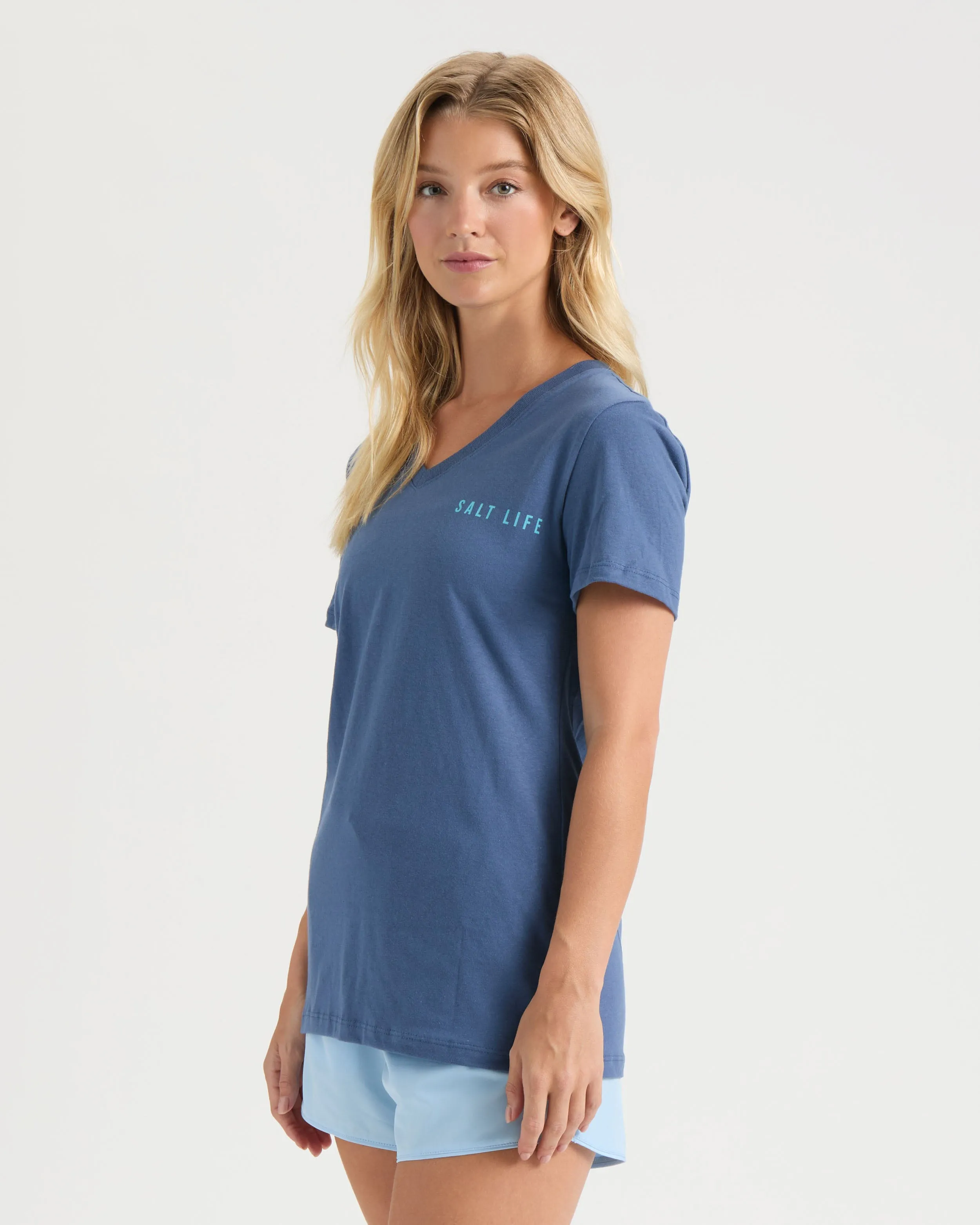 Women's Forever Coastal V-neck Tee sold by Salt Life product image thumbnail 3
