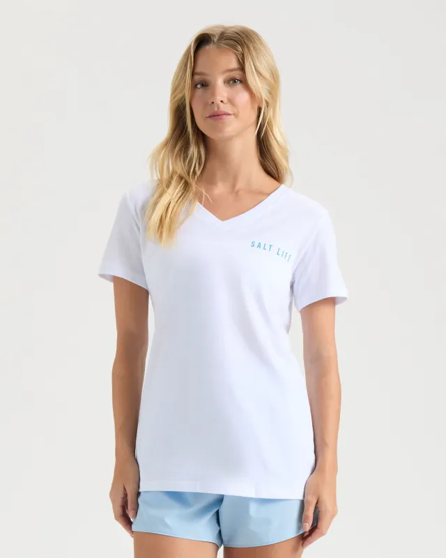 Women's Forever Coastal V-neck Tee sold by Salt Life