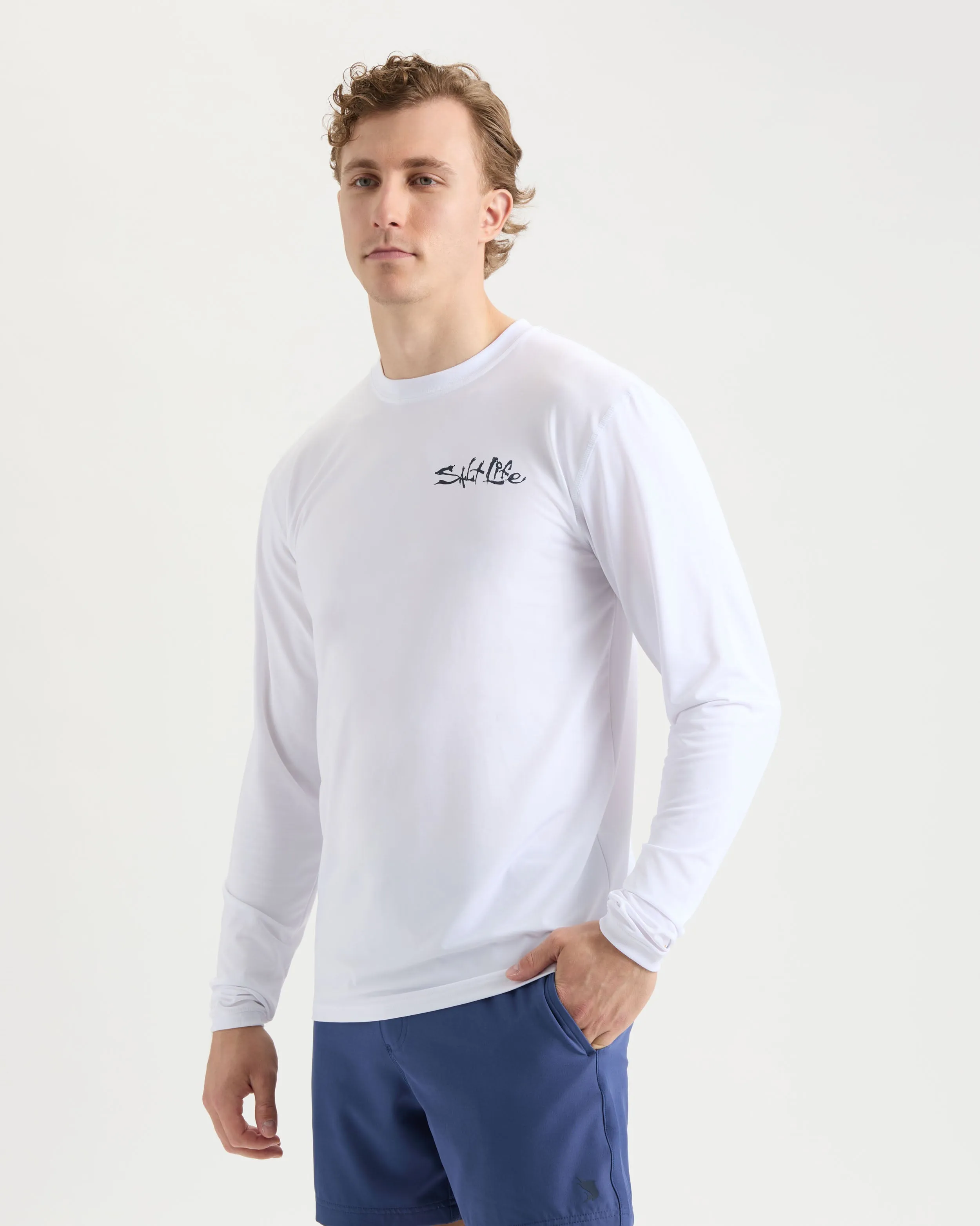 Men's One Cast at a Time Long Sleeve SLX Performance Shirt sold by Salt Life product image thumbnail 3