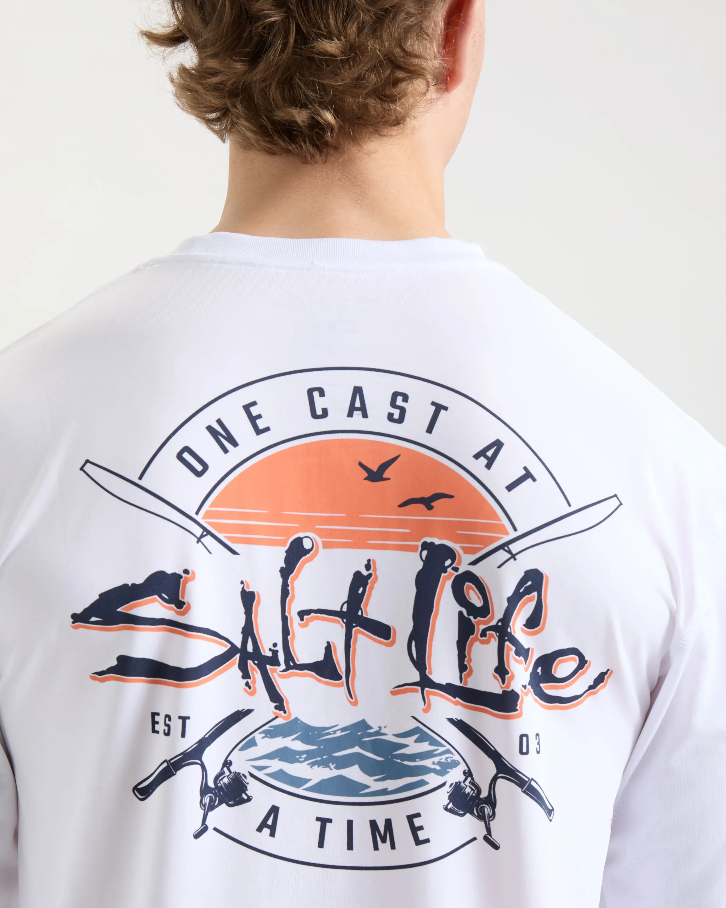 Men's One Cast at a Time Long Sleeve SLX Performance Shirt sold by Salt Life product image thumbnail 4