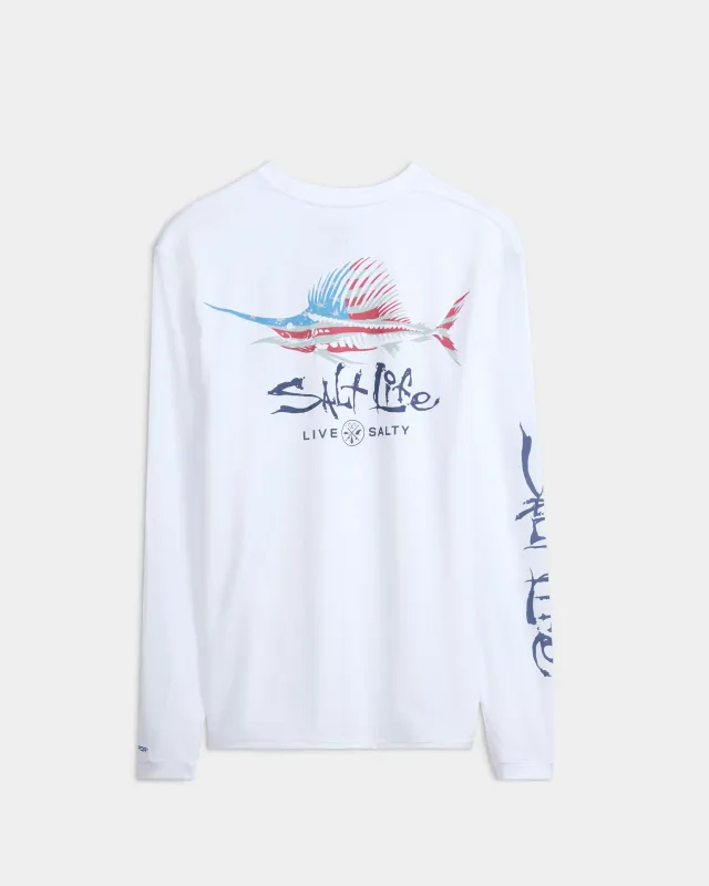 Men's Sailfish N' Bones Long Sleeve SLX Performance Shirt sold by Salt Life