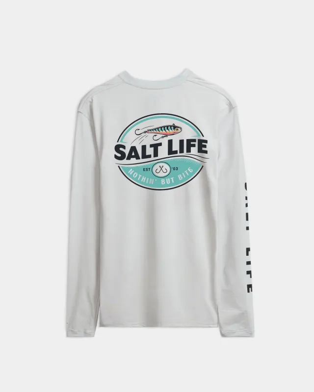 Men's Nothin But Bite Long Sleeve SLX Performance Shirt sold by Salt Life