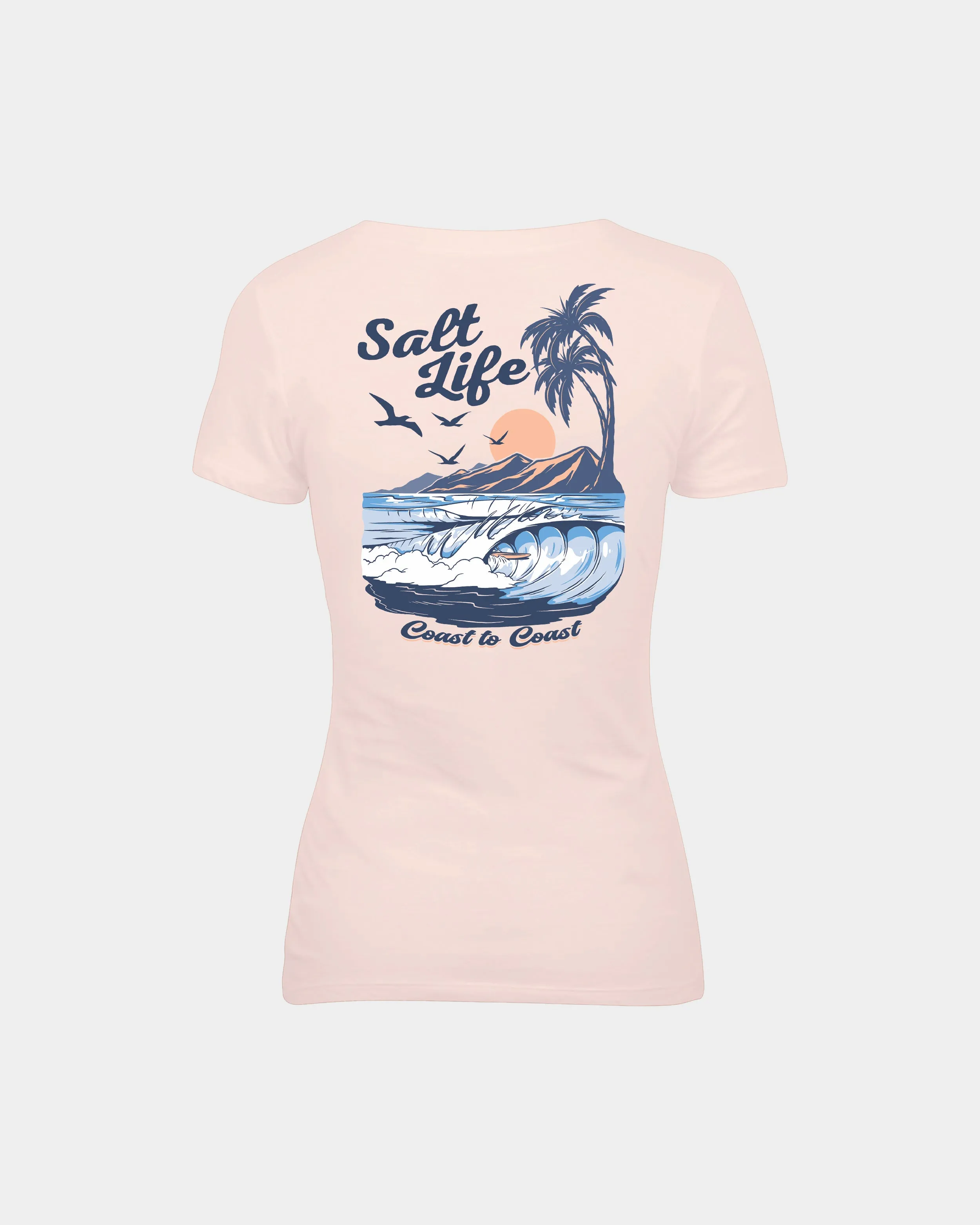 Women's Coast Break V-Neck Tee sold by Salt Life