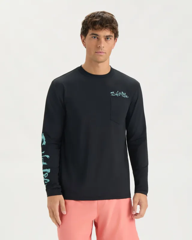 Men’s Private Island Long Sleeve SLX Performance Shirt sold by Salt Life