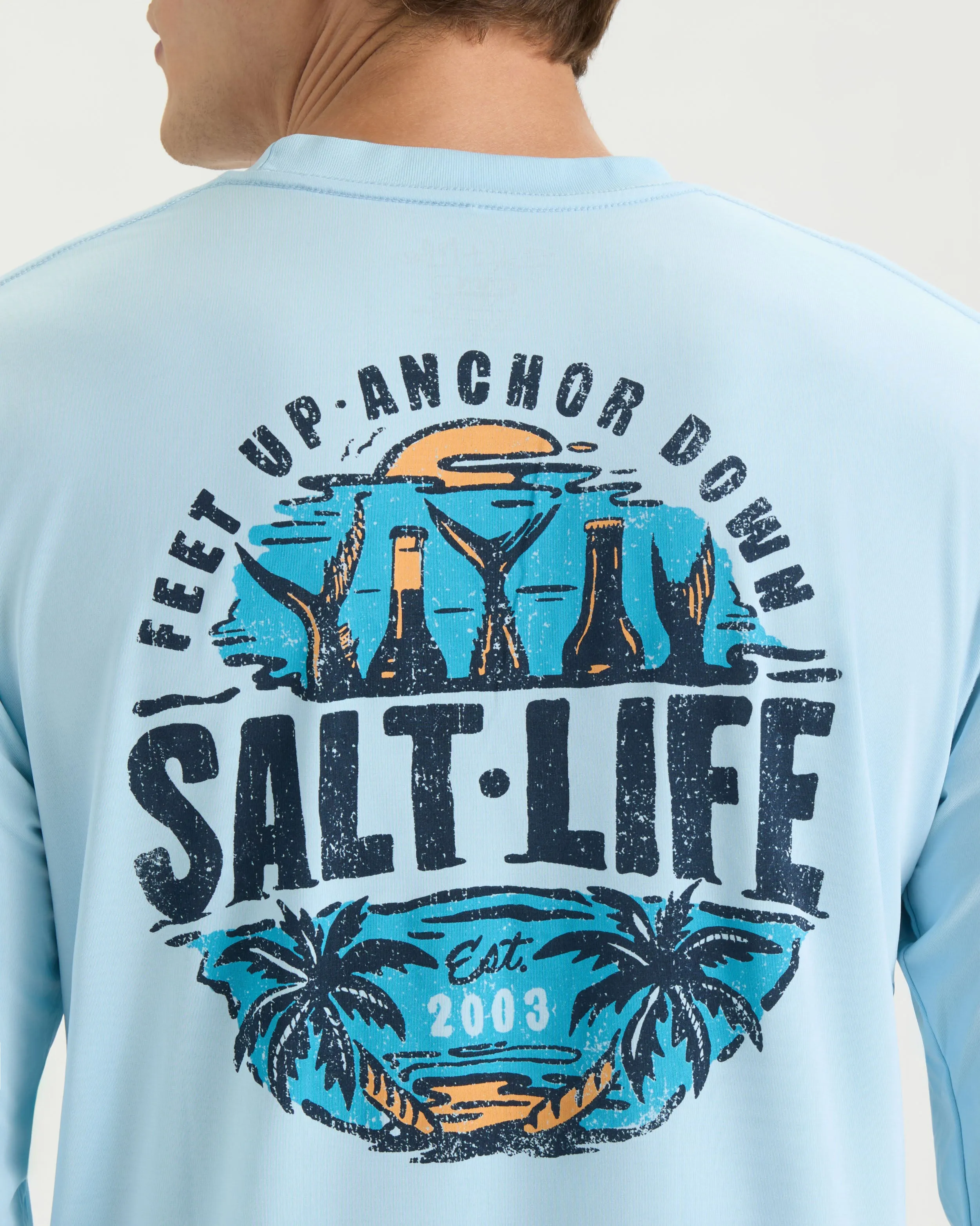 Men’s Weekend Forecast SLX Performance Long Sleeve Shirt sold by Salt Life product image thumbnail 4