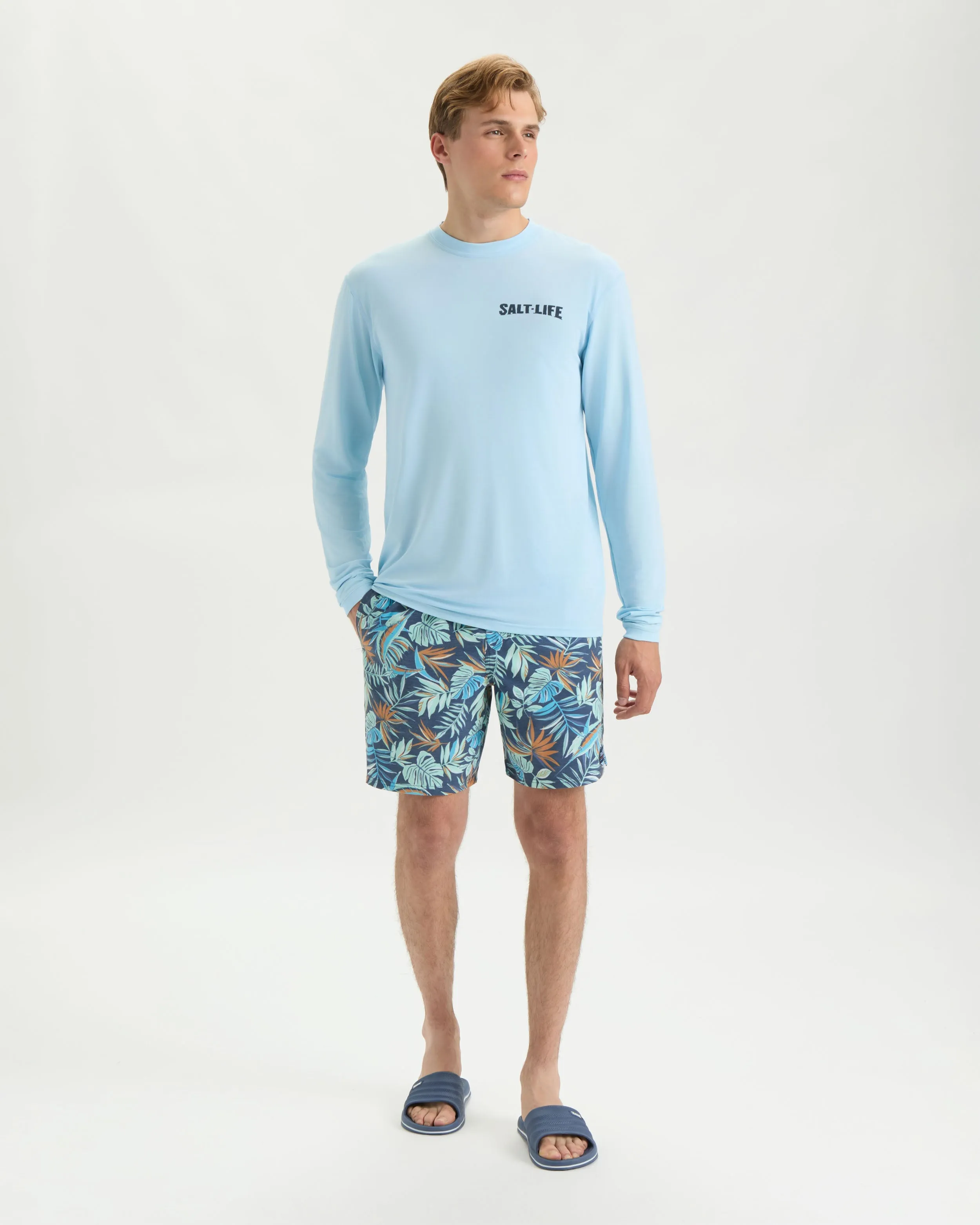 Men’s Weekend Forecast SLX Performance Long Sleeve Shirt sold by Salt Life product image thumbnail 5