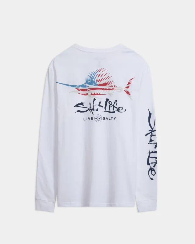 Men’s Sailfish ‘N Bones Long Sleeve Shirt sold by Salt Life