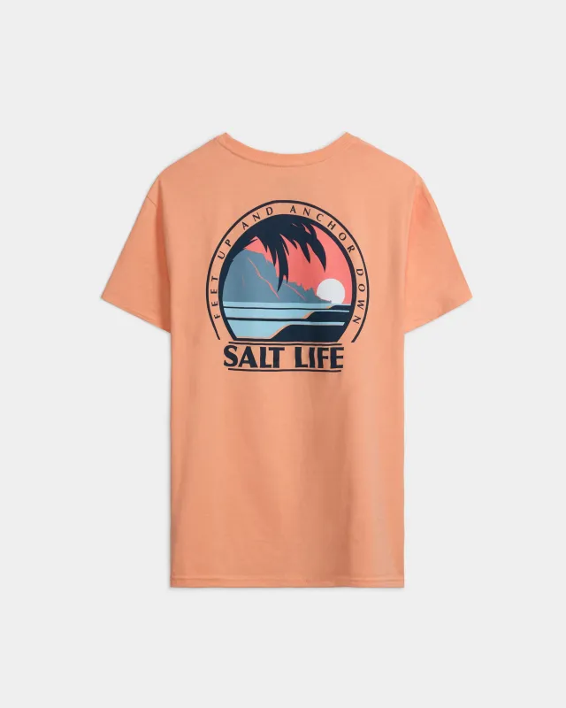Men’s Palm Sunset Short Sleeve Tee sold by Salt Life