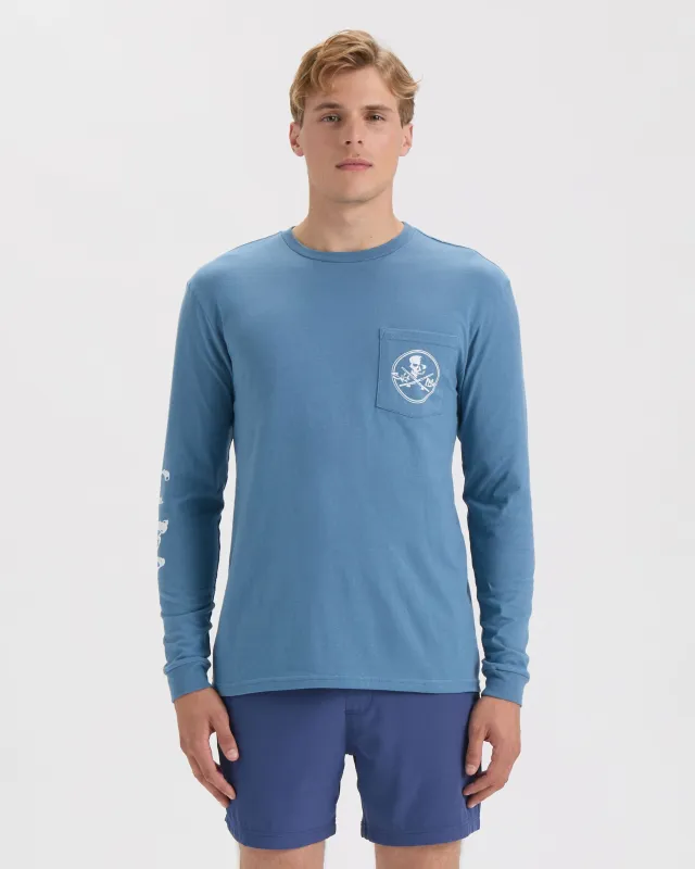 Men’s Skull and Poles Long Sleeve Shirt sold by Salt Life