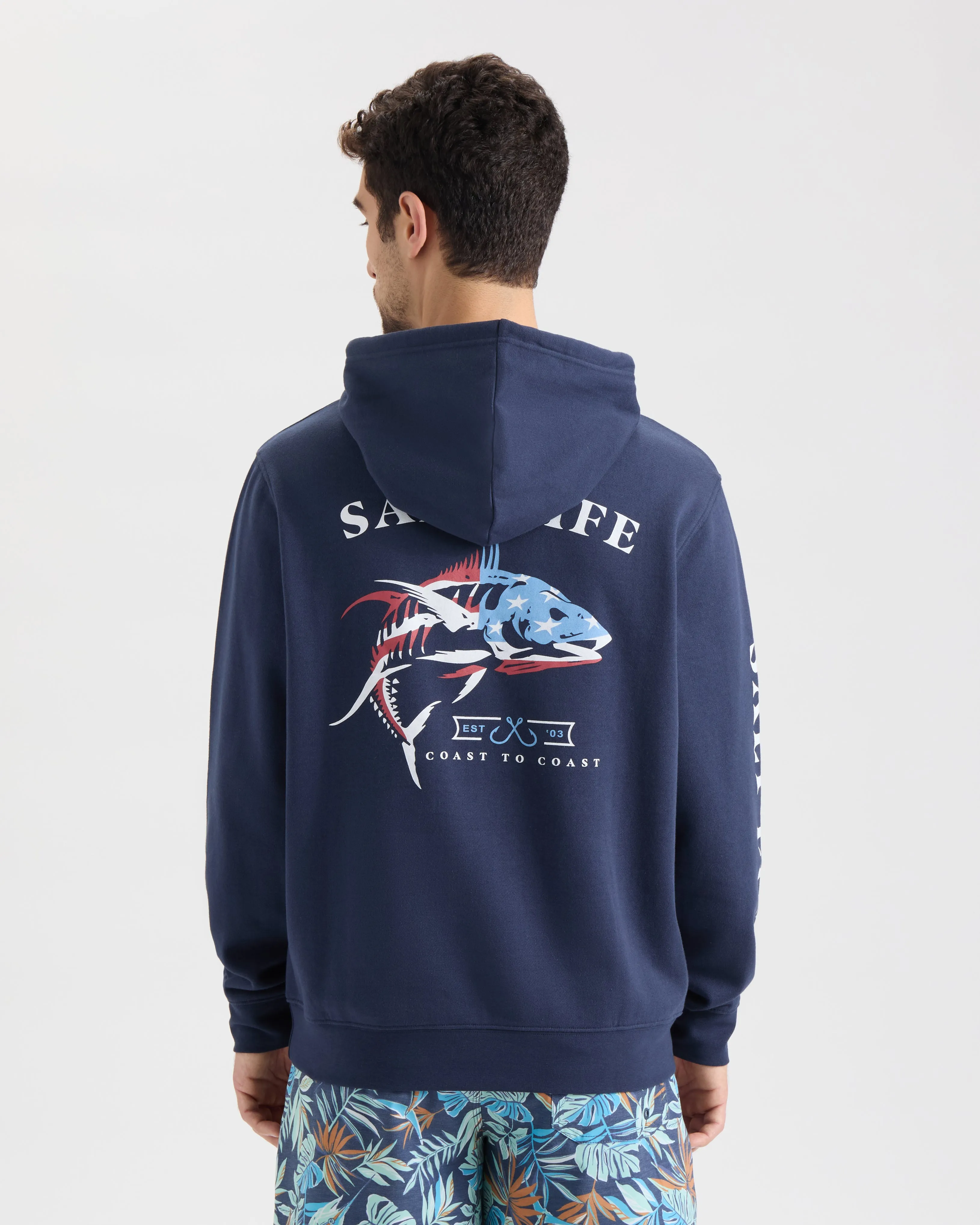 Men’s United We Fish Hoodie sold by Salt Life product image thumbnail 4