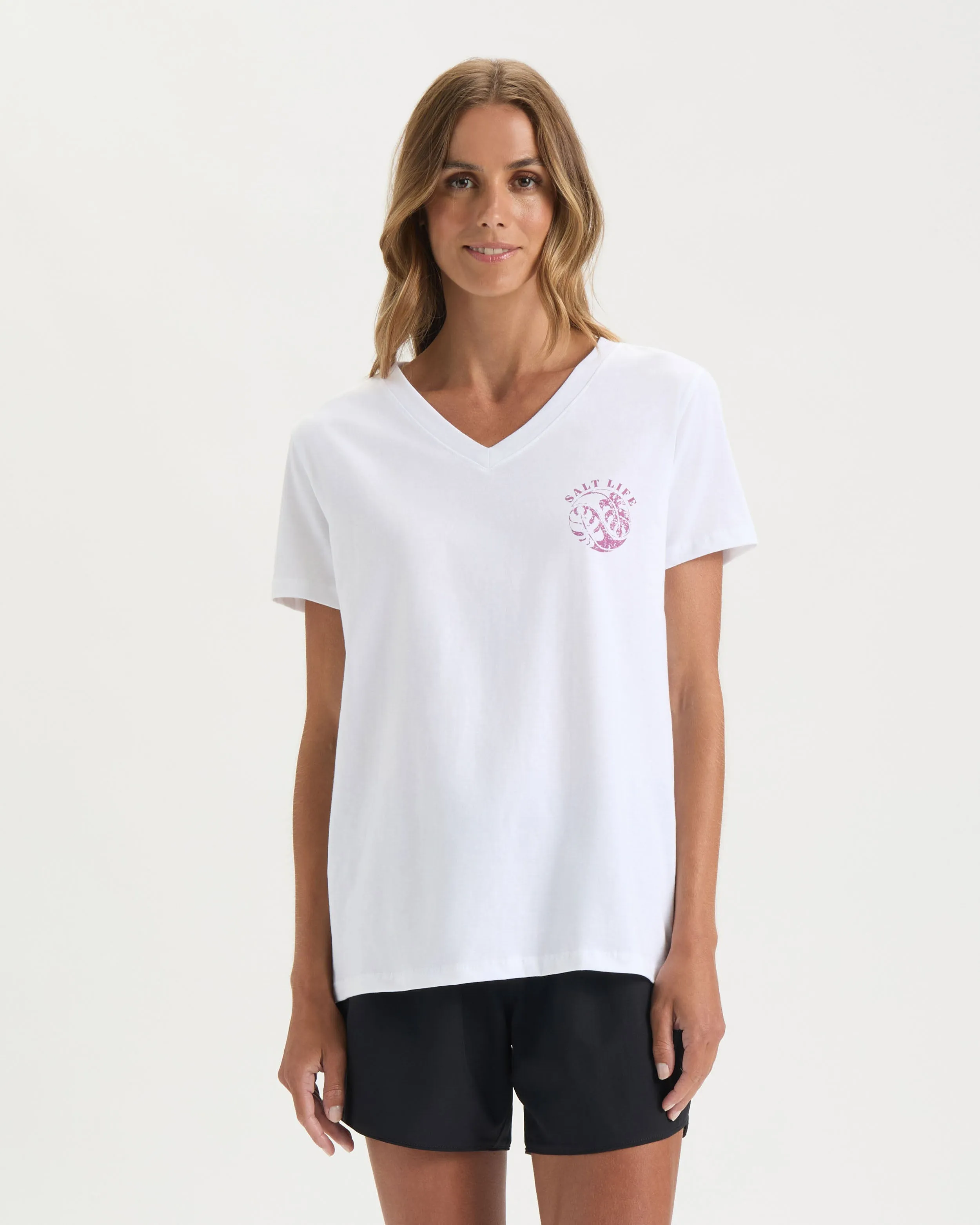 Women’s Monstera Harmony Short Sleeve Tee sold by Salt Life product image thumbnail 3