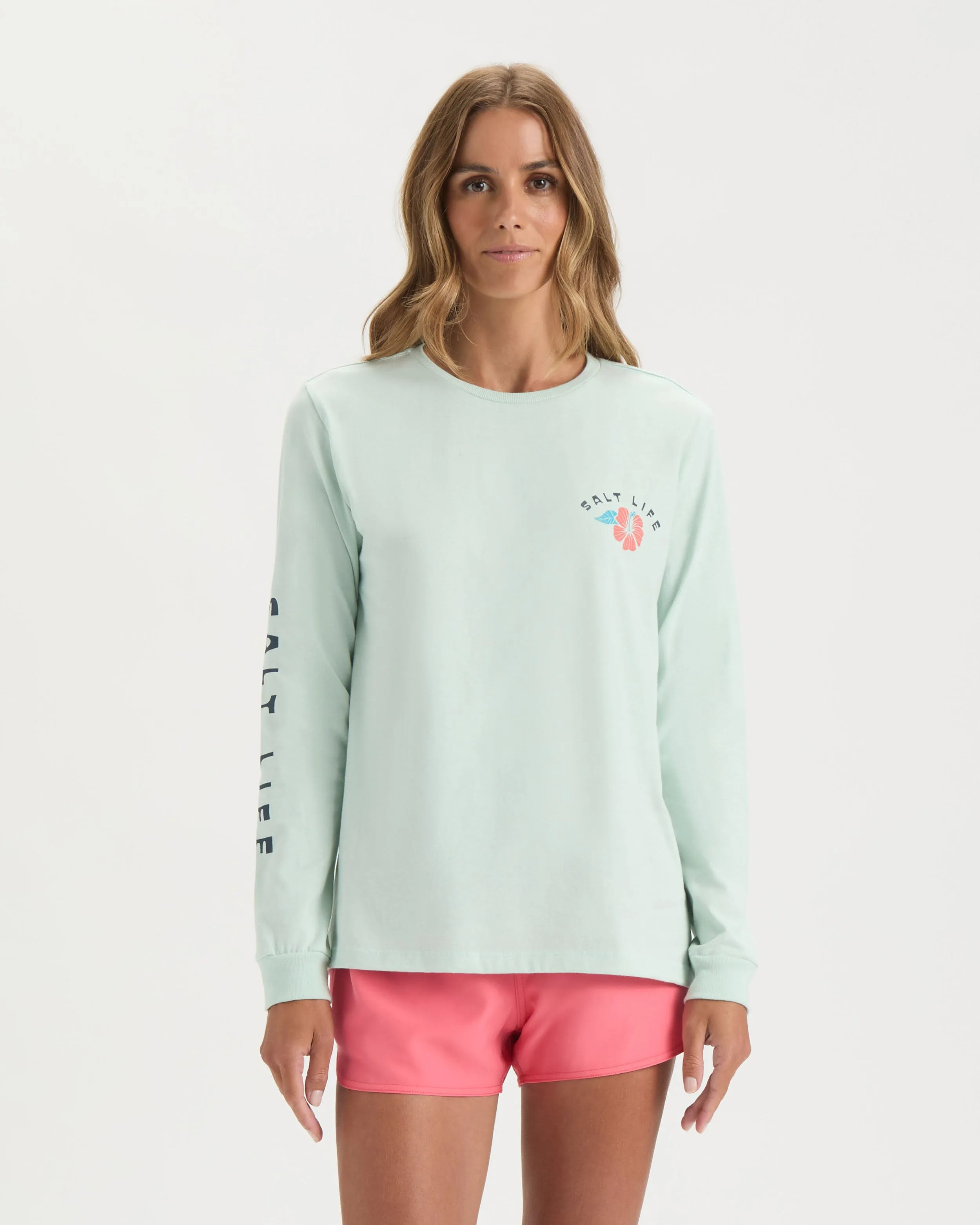 Women’s Toucan Palms Long Sleeve Shirt sold by Salt Life