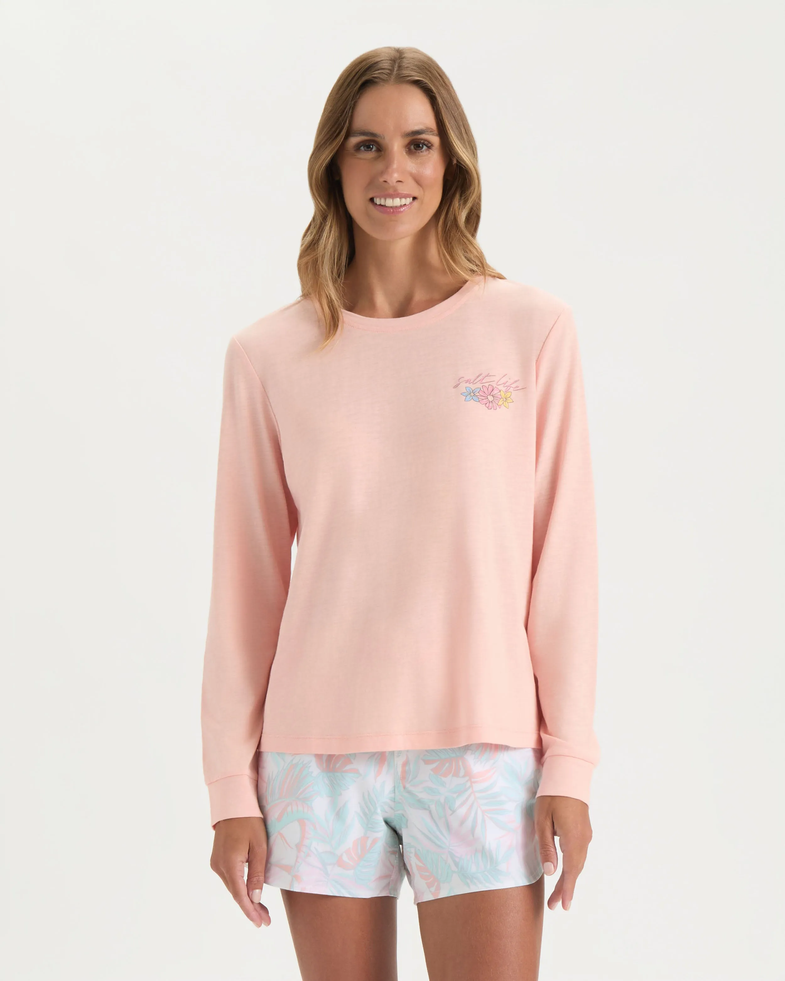 Women’s Honu Long Sleeve Boyfriend Shirt sold by Salt Life