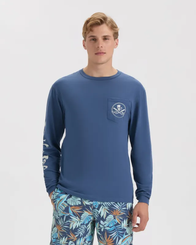 Men’s Skull and Fillet Long Sleeve Shirt sold by Salt Life