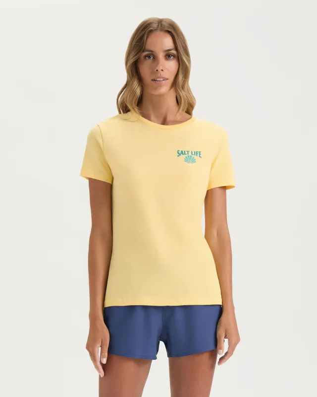 Women's Mermaid Shell Short Sleeve Tee sold by Salt Life