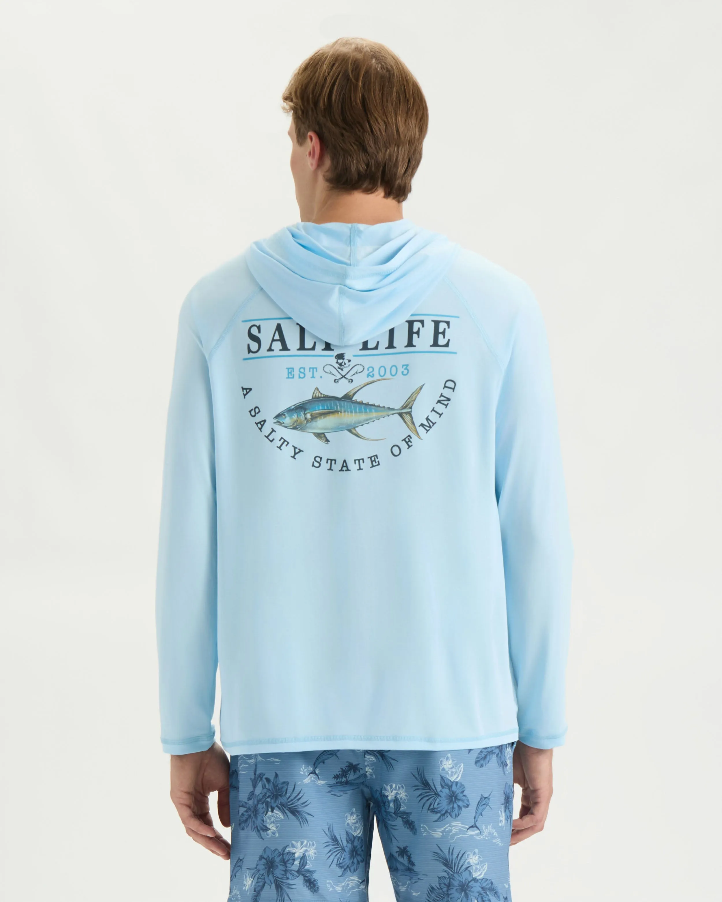 Men’s Yellow Fin Catch SLX Performance Hoodie sold by Salt Life product image thumbnail 4