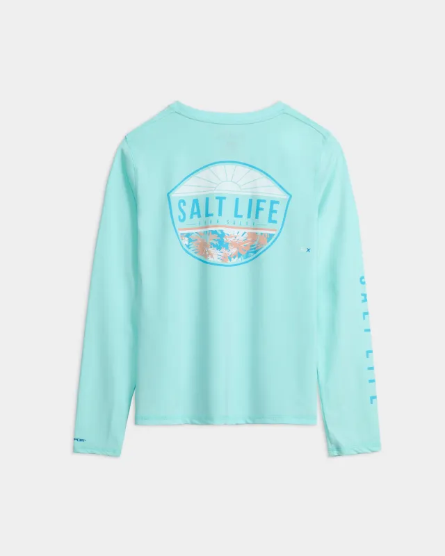 Women’s Holiday Sun Performance Long Sleeve Shirt sold by Salt Life