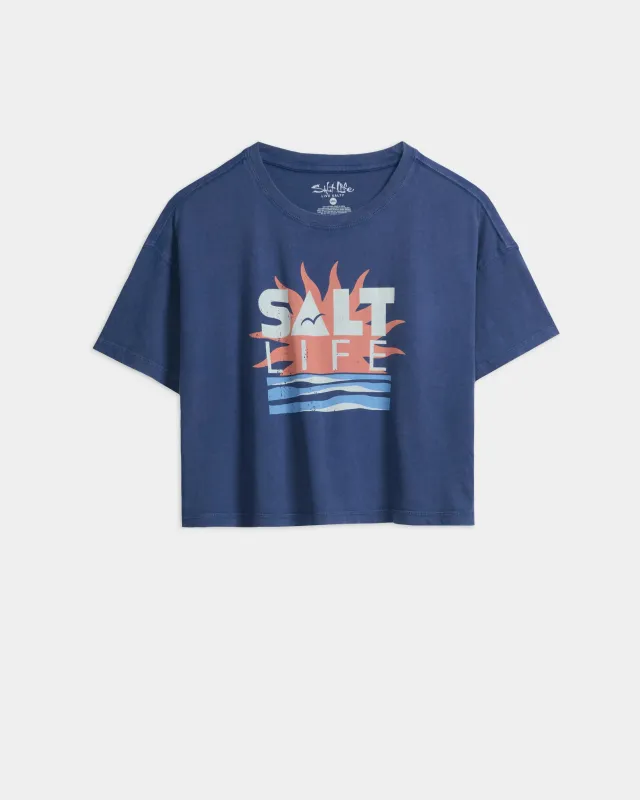 Women’s Big Sun Cropped Tee sold by Salt Life