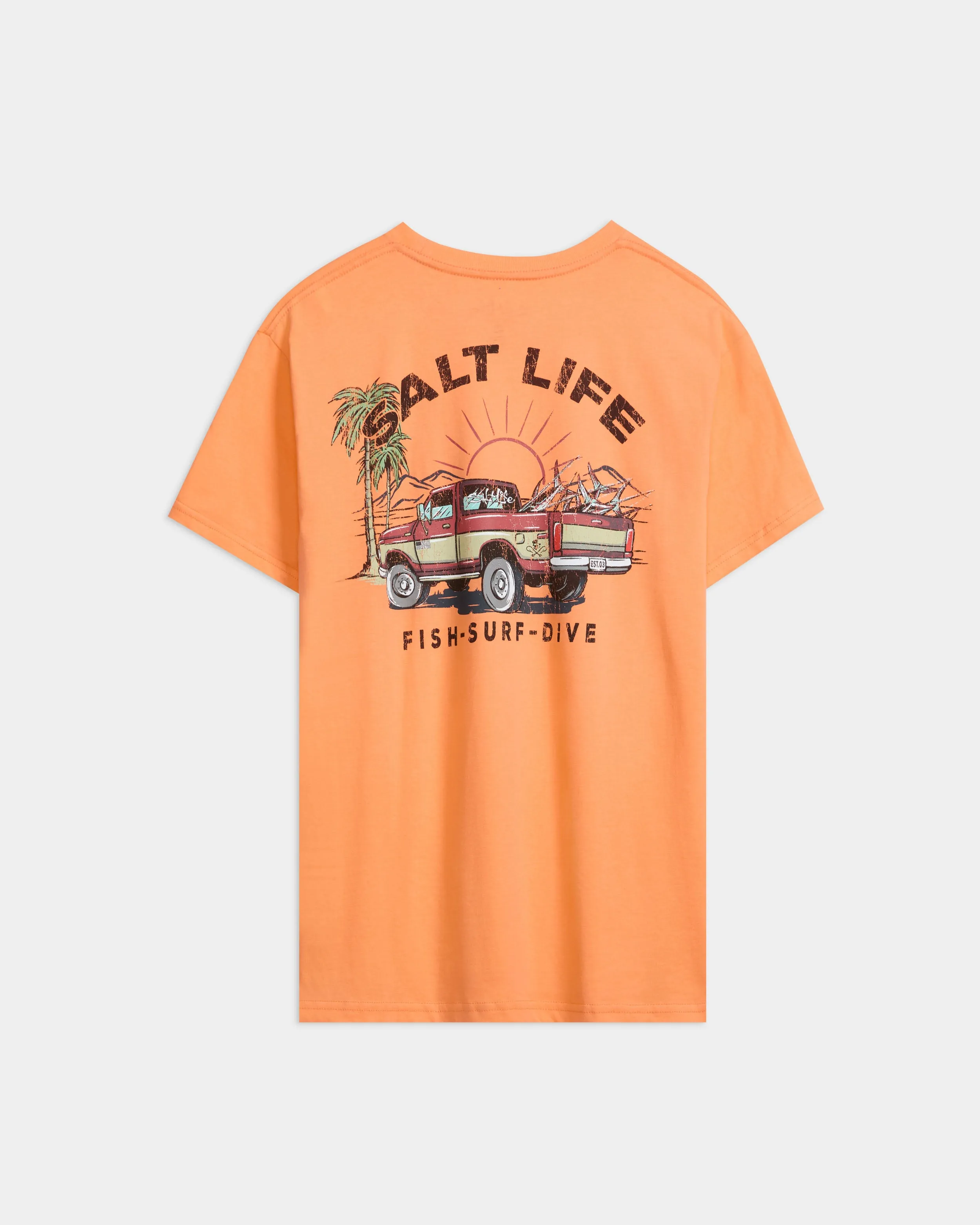 Men’s Trucks and Tail Short Sleeve Tee sold by Salt Life