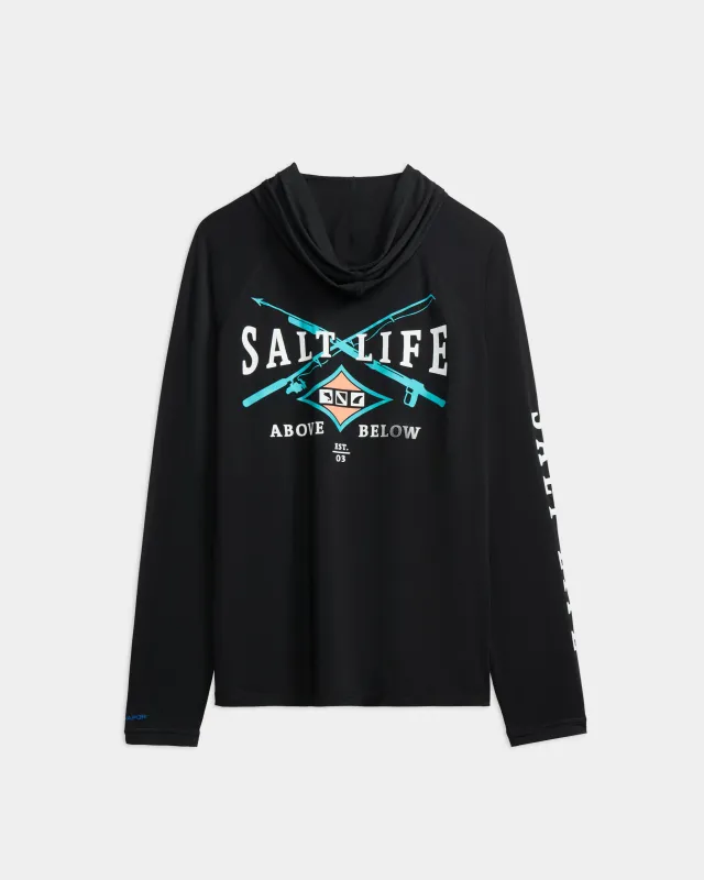 Men’s Angler Tactic SLX Performance Hoodie sold by Salt Life