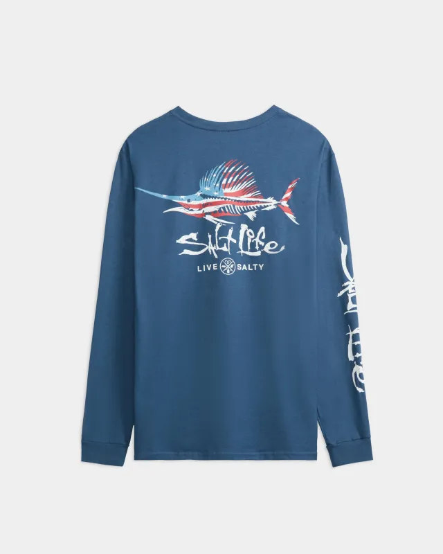 Men’s Sailfish ‘N Bones Long Sleeve Shirt sold by Salt Life