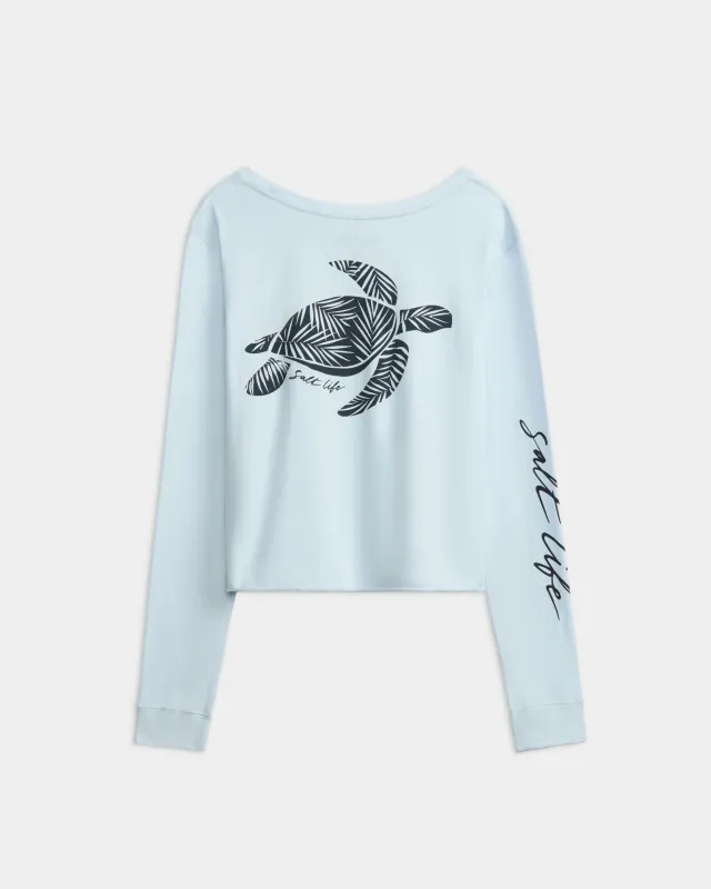 Women’s Sea Cruiser Cropped Long Sleeve Shirt sold by Salt Life
