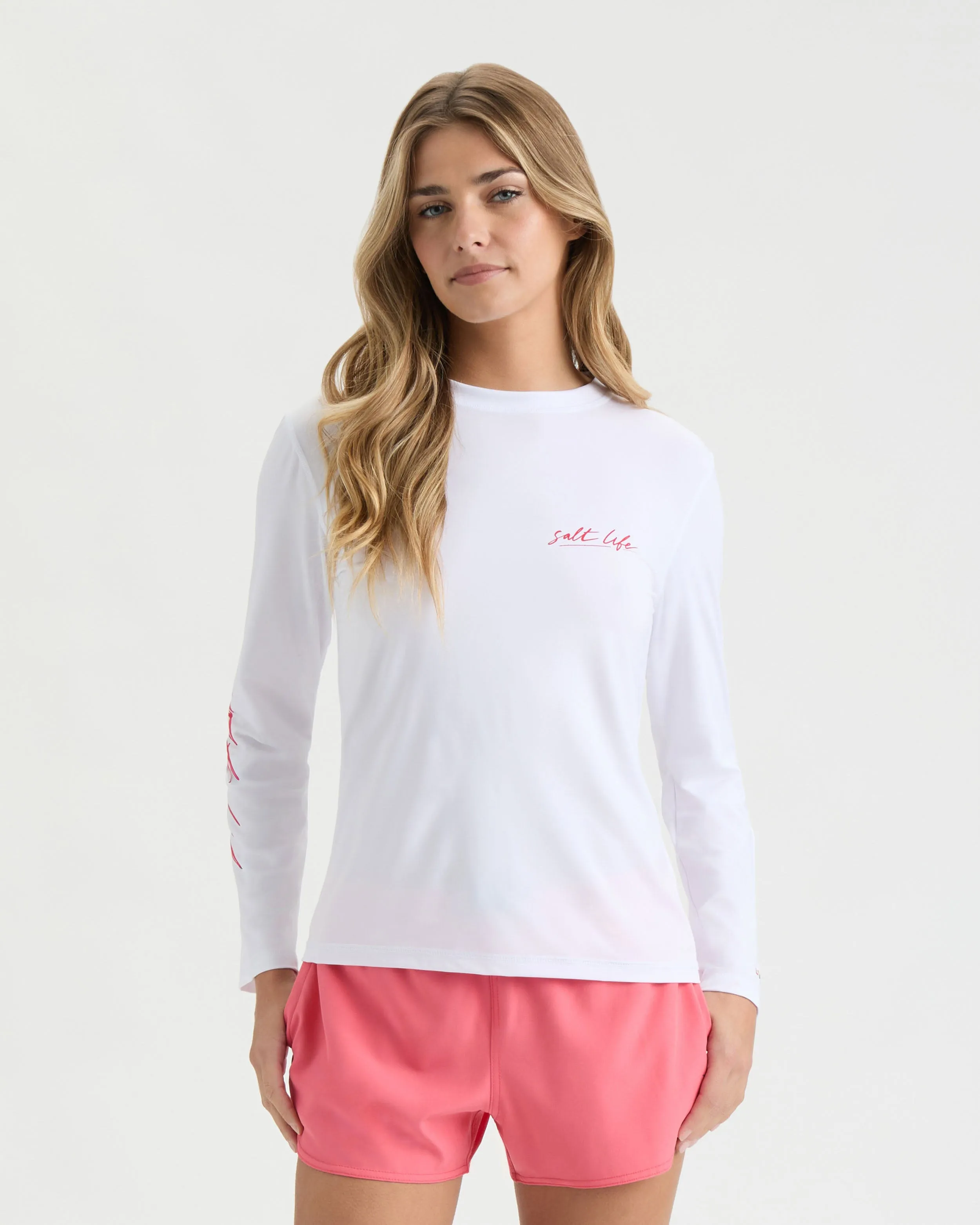 Women’s Let’s Get Salty SLX Performance Long Sleeve Shirt sold by Salt Life product image thumbnail 3