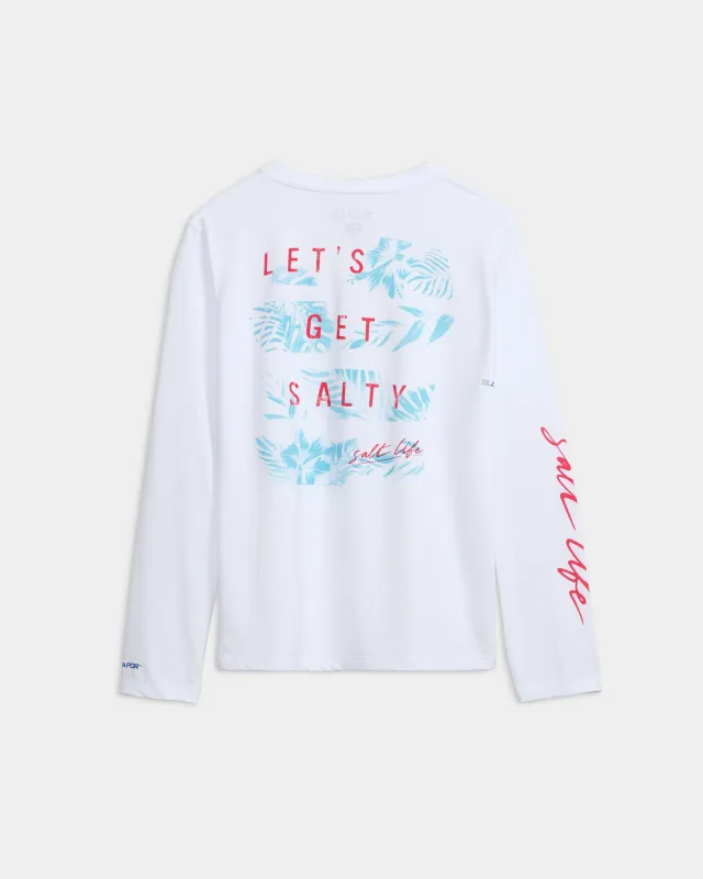 Women’s Let’s Get Salty SLX Performance Long Sleeve Shirt sold by Salt Life