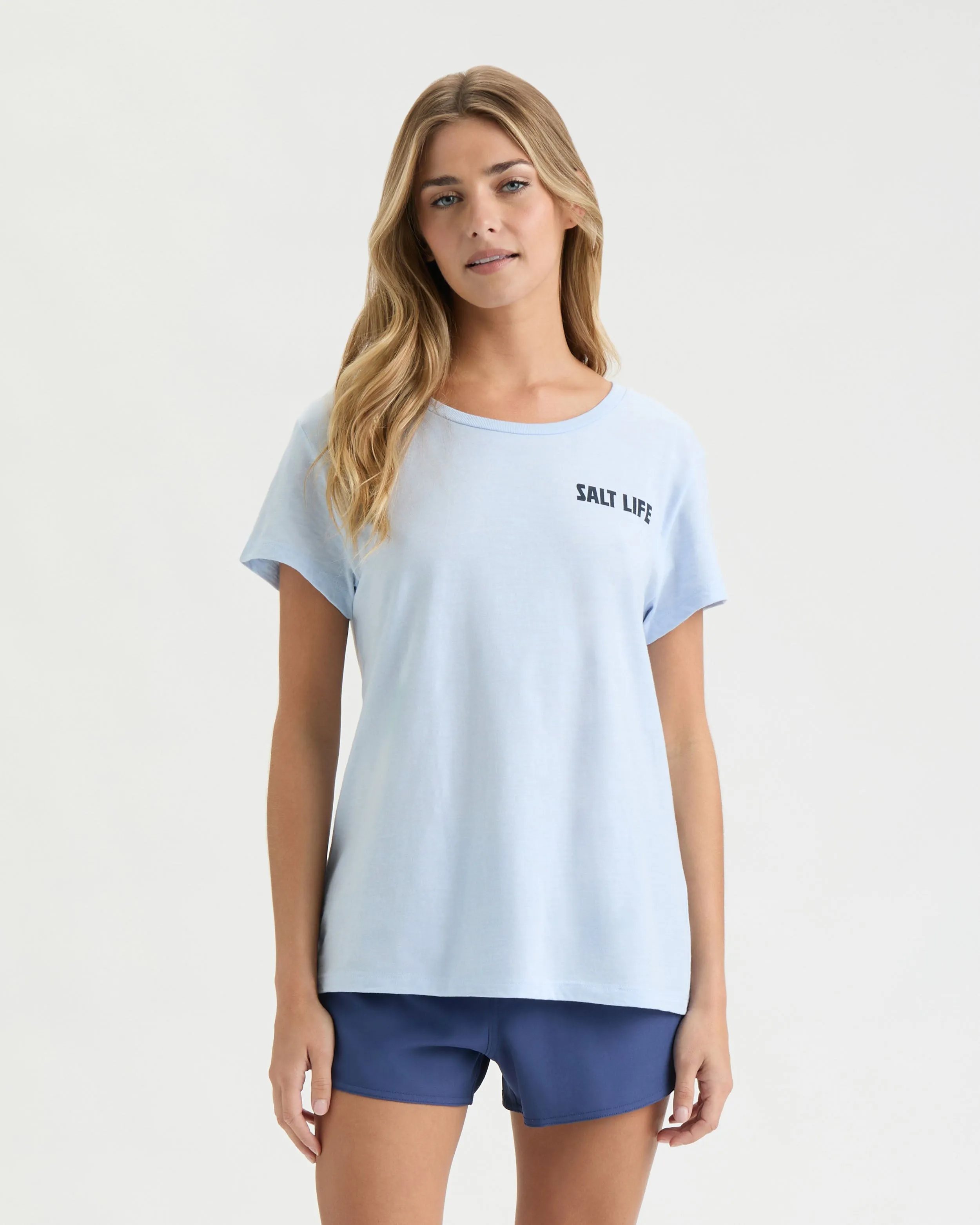 Women's Live Above or Below Short Sleeve Tee sold by Salt Life product image thumbnail 4