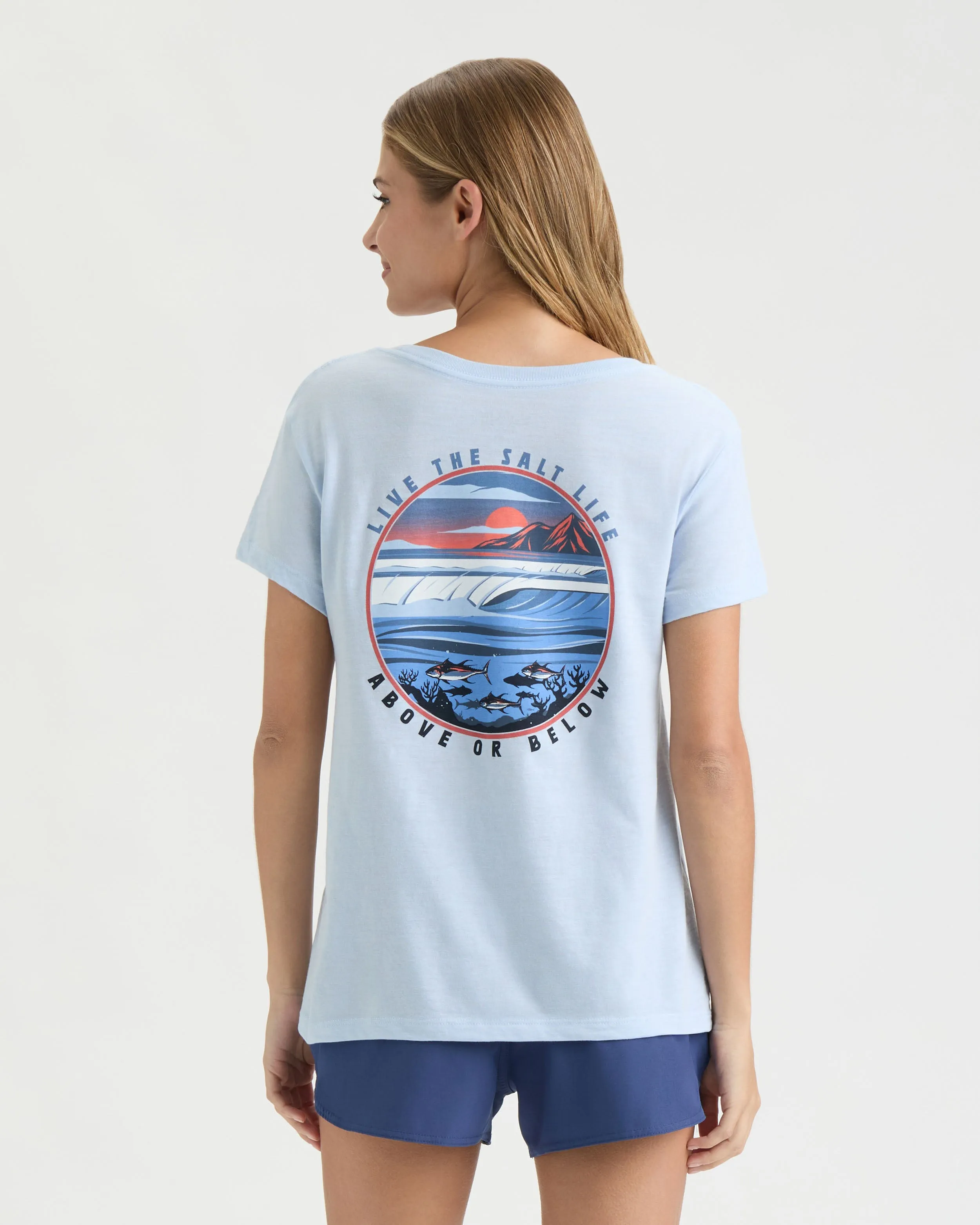 Women's Live Above or Below Short Sleeve Tee sold by Salt Life product image thumbnail 5