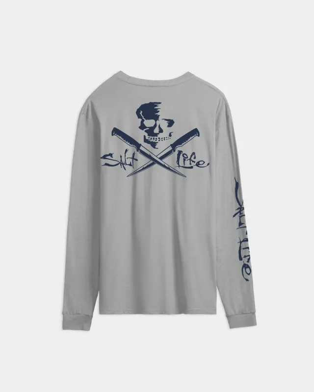 Men’s Skull and Fillet Long Sleeve Tee sold by Salt Life