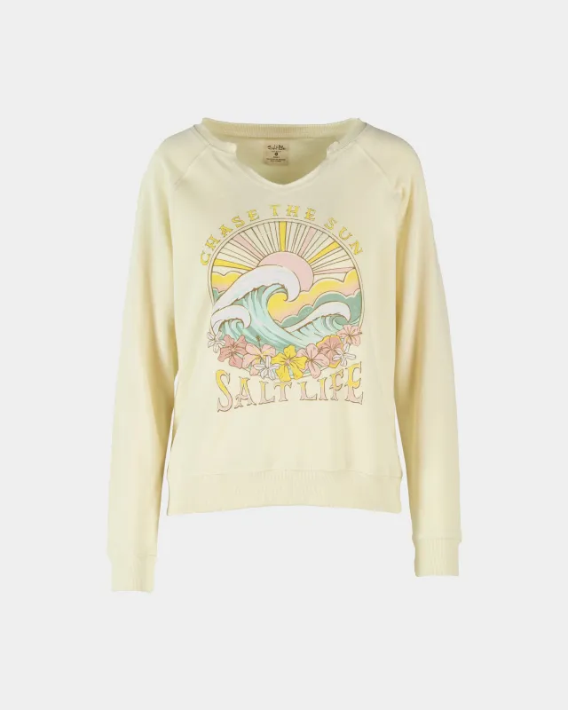 Women's Tropic Tides Crew Neck Sweatshirt made by Salt Life