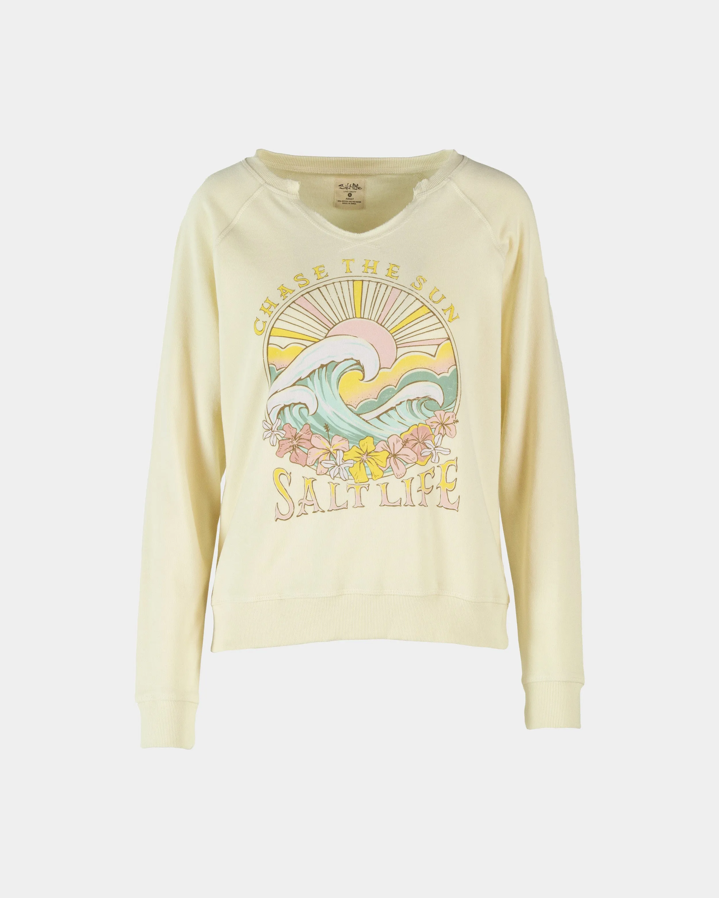 Women's Tropic Tides Crew Neck Sweatshirt sold by Salt Life