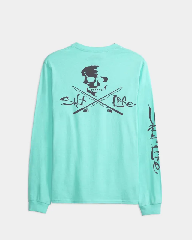 Men’s Skull and Poles Long Sleeve sold by Salt Life