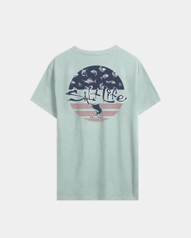 Men’s Salty Honor Bones 2.0 Short Sleeve Tee made by Salt Life