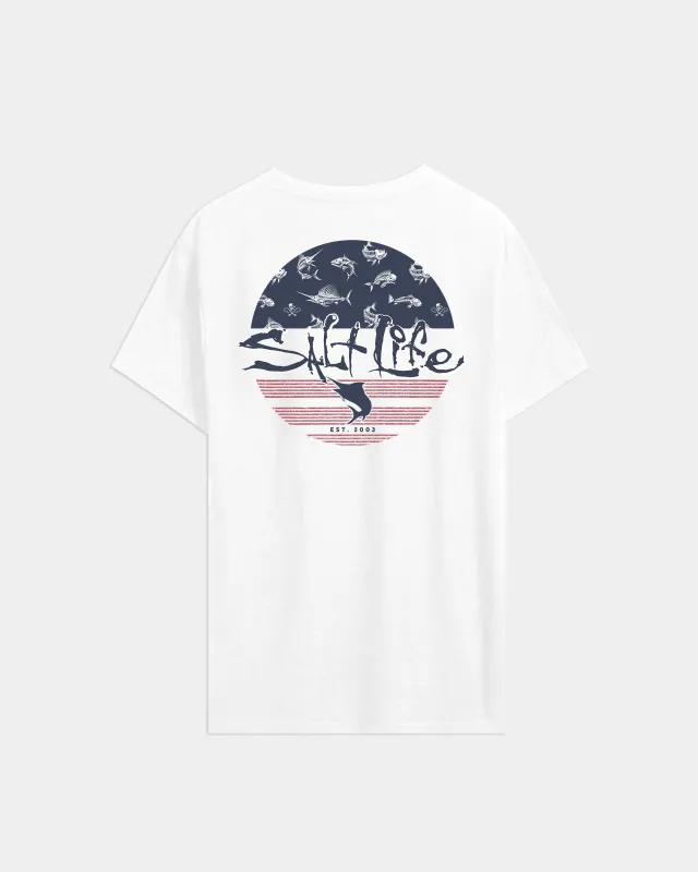 Men’s Salty Honor Bones 2.0 Short Sleeve Tee made by Salt Life