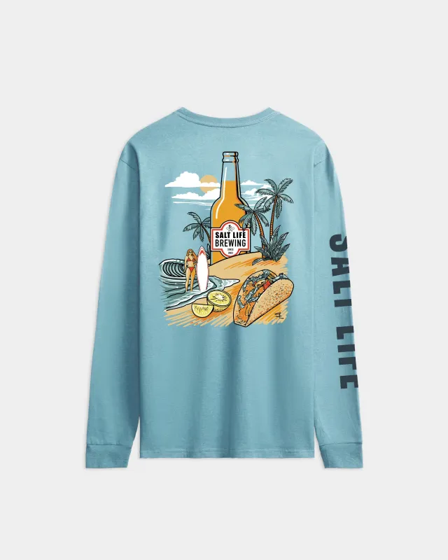 Men’s Brewing Long Sleeve Tee made by Salt Life