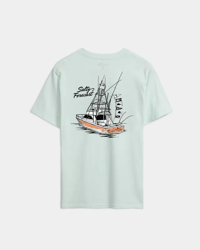 Men’s Salty Forecast Boat Short Sleeve Tee made by Salt Life
