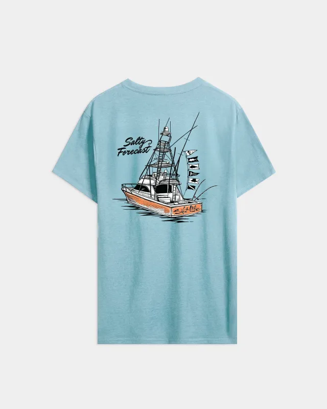 Men’s Salty Forecast Boat Short Sleeve Tee made by Salt Life