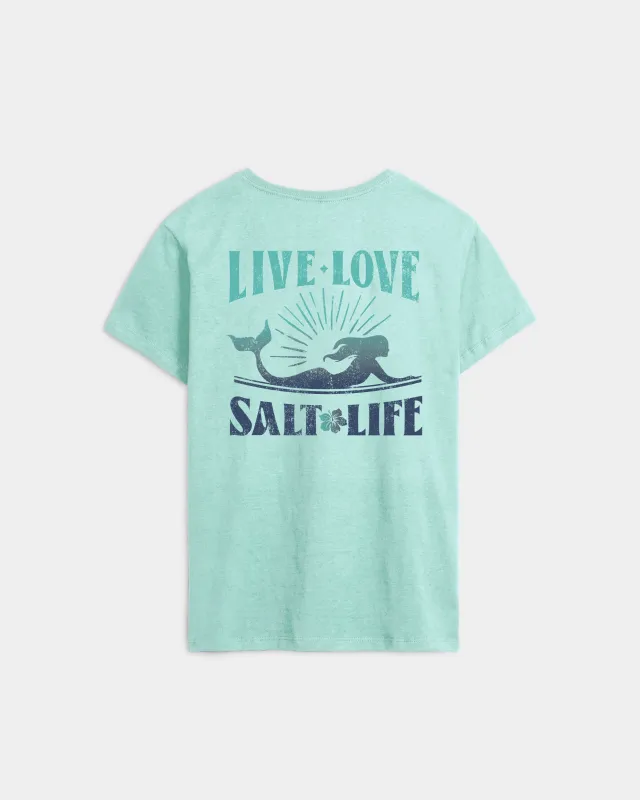 Women’s Live Love Salt Mermaid Short Sleeve Tee sold by Salt Life