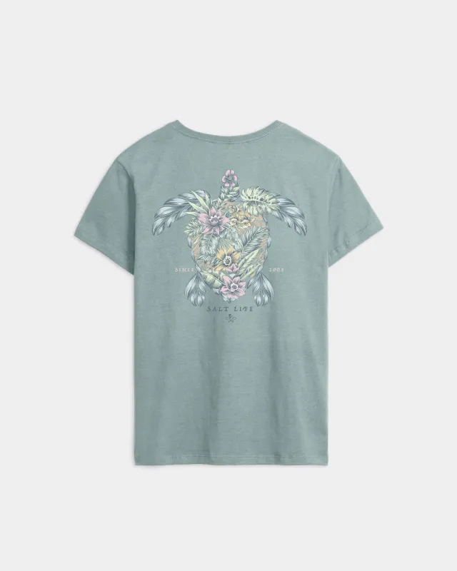 Women’s Floral Turtle Original Tee sold by Salt Life