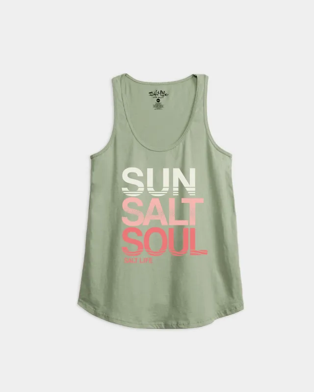 Women’s Sun Salt Cropped Tank sold by Salt Life